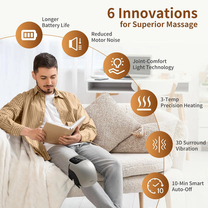 EliteRelax™ Knee Massager, Cordless 3-in-1 Knee Massage